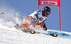 Leif Kristian Haugen of Norway skiing during first run of men Audi FIS Alpine skiing World cup giant slalom race. Men giant slalom race of Audi FIS Alpine skiing World cup 2013-2014 was held on Sunday, 27th of October 2013 on Rettenbach glacier above Soelden, Austria.
