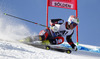 Tim Jitloff of USA skiing during first run of men Audi FIS Alpine skiing World cup giant slalom race. Men giant slalom race of Audi FIS Alpine skiing World cup 2013-2014 was held on Sunday, 27th of October 2013 on Rettenbach glacier above Soelden, Austria.
