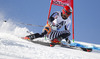 Victor Malmstrom of Finland skiing during first run of men Audi FIS Alpine skiing World cup giant slalom race. Men giant slalom race of Audi FIS Alpine skiing World cup 2013-2014 was held on Sunday, 27th of October 2013 on Rettenbach glacier above Soelden, Austria.
