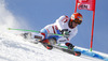 Thomas Tumler of Switzerland skiing during first run of men Audi FIS Alpine skiing World cup giant slalom race. Men giant slalom race of Audi FIS Alpine skiing World cup 2013-2014 was held on Sunday, 27th of October 2013 on Rettenbach glacier above Soelden, Austria.
