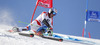 Elia Zurbriggen of Switzerland skiing during first run of men Audi FIS Alpine skiing World cup giant slalom race. Men giant slalom race of Audi FIS Alpine skiing World cup 2013-2014 was held on Sunday, 27th of October 2013 on Rettenbach glacier above Soelden, Austria.
