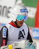 Bode Miller of USA reacts in finish of the second run of men Audi FIS Alpine skiing World cup giant slalom race. Men giant slalom race of Audi FIS Alpine skiing World cup 2013-2014 was held on Sunday, 27th of October 2013 on Rettenbach glacier above Soelden, Austria.
