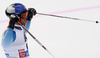 Fourth placed Aksel Lund Svindal of Norway reacts in finish of the second run of men Audi FIS Alpine skiing World cup giant slalom race. Men giant slalom race of Audi FIS Alpine skiing World cup 2013-2014 was held on Sunday, 27th of October 2013 on Rettenbach glacier above Soelden, Austria.
