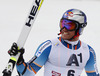 Fourth placed Aksel Lund Svindal of Norway reacts in finish of the second run of men Audi FIS Alpine skiing World cup giant slalom race. Men giant slalom race of Audi FIS Alpine skiing World cup 2013-2014 was held on Sunday, 27th of October 2013 on Rettenbach glacier above Soelden, Austria.
