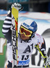Sixth placed Marcus Sandell of Finland reacts in finish of the second run of men Audi FIS Alpine skiing World cup giant slalom race. Men giant slalom race of Audi FIS Alpine skiing World cup 2013-2014 was held on Sunday, 27th of October 2013 on Rettenbach glacier above Soelden, Austria.
