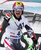 Third placed Marcel Hirscher of Austria reacts in finish of the second run of men Audi FIS Alpine skiing World cup giant slalom race. Men giant slalom race of Audi FIS Alpine skiing World cup 2013-2014 was held on Sunday, 27th of October 2013 on Rettenbach glacier above Soelden, Austria.
