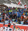 Third placed Marcel Hirscher of Austria reacts in finish of the second run of men Audi FIS Alpine skiing World cup giant slalom race. Men giant slalom race of Audi FIS Alpine skiing World cup 2013-2014 was held on Sunday, 27th of October 2013 on Rettenbach glacier above Soelden, Austria.
