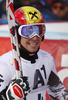 Third placed Marcel Hirscher of Austria reacts in finish of the second run of men Audi FIS Alpine skiing World cup giant slalom race. Men giant slalom race of Audi FIS Alpine skiing World cup 2013-2014 was held on Sunday, 27th of October 2013 on Rettenbach glacier above Soelden, Austria.
