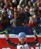 Winner Ted Ligety of USA reacts in finish of the second run of men Audi FIS Alpine skiing World cup giant slalom race. Men giant slalom race of Audi FIS Alpine skiing World cup 2013-2014 was held on Sunday, 27th of October 2013 on Rettenbach glacier above Soelden, Austria.
