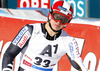 Victor Malmstrom of Finland reacts in finish area of the first run of Audi FIS Alpine skiing World cup giant slalom race. Men giant slalom race of Audi FIS Alpine skiing World cup 2013-2014 was held on Sunday, 27th of October 2013 on Rettenbach glacier above Soelden, Austria.
