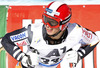 Victor Malmstrom of Finland reacts in finish area of the first run of Audi FIS Alpine skiing World cup giant slalom race. Men giant slalom race of Audi FIS Alpine skiing World cup 2013-2014 was held on Sunday, 27th of October 2013 on Rettenbach glacier above Soelden, Austria.
