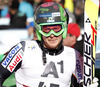 Samu Torsti of Finland reacts in finish area of the first run of Audi FIS Alpine skiing World cup giant slalom race. Men giant slalom race of Audi FIS Alpine skiing World cup 2013-2014 was held on Sunday, 27th of October 2013 on Rettenbach glacier above Soelden, Austria.
