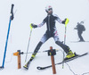 Manuel Wieser of Austria during practice session of mens Slalomteam of  Austrian Ski Team OeSV at Moelltaler Glacier in Flattach, Austria on 2013/10/29.
