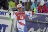 Denise Feierabend of Switzerland reacts after her 2nd run of ladies Slalom of FIS ski alpine world cup at the Levi Black course in Levi, Finland on 2013/11/16.
