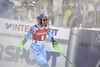 Tina Maze of Slovenia reacts after her 2nd run of ladies Slalom of FIS ski alpine world cup at the Levi Black course in Levi, Finland on 2013/11/16.
