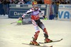 Marcel Hirscher of Austria celebrate after his 2nd run of mens Slalom of FIS ski alpine world cup at the Levi Black course in Levi, Finland on 2013/11/17.
