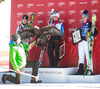 2nd place Anna Fenninger of Austria, 1st place Lara Gut of Switzerland and 1st place Nicole Hosp of Austria Celebrate on Podium after ladies Super-G of the Beaver Creek FIS Ski Alpine World Cup at the Birds of Prey Raptor in Beaver Creek, United States on 2012/11/30.
