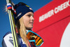 2nd place Anna Fenninger of Austria Celebrate on Podium after ladies Super-G of the Beaver Creek FIS Ski Alpine World Cup at the Birds of Prey Raptor in Beaver Creek, United States on 2012/11/30.
