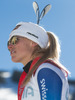 1st place Lara Gut of Switzerland Celebrate on Podium after ladies Super-G of the Beaver Creek FIS Ski Alpine World Cup at the Birds of Prey Raptor in Beaver Creek, United States on 2012/11/30.
