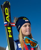 2nd place Anna Fenninger of Austria Celebrate on Podium after ladies Super-G of the Beaver Creek FIS Ski Alpine World Cup at the Birds of Prey Raptor in Beaver Creek, United States on 2012/11/30.
