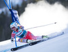 Julia Mancuso of the USA in action during the the 1st run of ladies Giant Slalom of the Beaver Creek FIS Ski Alpine World Cup at the Birds of Prey Raptor in Beaver Creek, United States on 2012/12/01.
