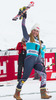 2nd place Mikaela Shiffrin of the USA Celebrate on Podium after ladies Giant Slalom of the Beaver Creek FIS Ski Alpine World Cup at the Birds of Prey Raptor in Beaver Creek, United States on 2012/12/01.
