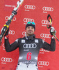 3rd place Peter Fill of Italy celebrate on Podium after mens downhill of the Beaver Creek FIS Ski Alpine World Cup at the Birds of Prey in Beaver Creek, United States on 2012/12/06.
