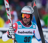 Manuel Pleisch of Switzerland reacts after his 2nd run of mens Giant Slalom of the Beaver Creek FIS Ski Alpine World Cup at the Birds of Prey Raptor in Beaver Creek, United States on 2012/12/08.

