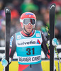 2nd place Bode Miller of the USA reacts after his 2nd run of mens Giant Slalom of the Beaver Creek FIS Ski Alpine World Cup at the Birds of Prey Raptor in Beaver Creek, United States on 2012/12/08.
