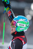 1st place Ted Ligety of the USA reacts after his 2nd run of mens Giant Slalom of the Beaver Creek FIS Ski Alpine World Cup at the Birds of Prey Raptor in Beaver Creek, United States on 2012/12/08.
