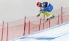 Andrej Sporn of Slovenia skiing during second training run of men Audi FIS Alpine skiing World cup downhill race in Val Gardena, Italy. Second training run for men downhill race of Audi FIS Alpine skiing World cup 2013-2014 was held on Thursday, 19th of December 2013 on Saslong course in Val Gardena, Italy.
