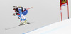 Beat Feuz of Switzerland skiing during second training run of men Audi FIS Alpine skiing World cup downhill race in Val Gardena, Italy. Second training run for men downhill race of Audi FIS Alpine skiing World cup 2013-2014 was held on Thursday, 19th of December 2013 on Saslong course in Val Gardena, Italy.
