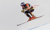 Erik Guay of Canada skiing during second training run of men Audi FIS Alpine skiing World cup downhill race in Val Gardena, Italy. Second training run for men downhill race of Audi FIS Alpine skiing World cup 2013-2014 was held on Thursday, 19th of December 2013 on Saslong course in Val Gardena, Italy.
