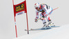 Adrien Theaux of France skiing during second training run of men Audi FIS Alpine skiing World cup downhill race in Val Gardena, Italy. Second training run for men downhill race of Audi FIS Alpine skiing World cup 2013-2014 was held on Thursday, 19th of December 2013 on Saslong course in Val Gardena, Italy.
