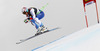 Sandro Viletta of Switzerland skiing during second training run of men Audi FIS Alpine skiing World cup downhill race in Val Gardena, Italy. Second training run for men downhill race of Audi FIS Alpine skiing World cup 2013-2014 was held on Thursday, 19th of December 2013 on Saslong course in Val Gardena, Italy.
