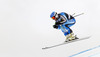 Douglas Hedin of Sweden skiing during second training run of men Audi FIS Alpine skiing World cup downhill race in Val Gardena, Italy. Second training run for men downhill race of Audi FIS Alpine skiing World cup 2013-2014 was held on Thursday, 19th of December 2013 on Saslong course in Val Gardena, Italy.
