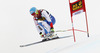 Marc Berthod of Switzerland skiing during second training run of men Audi FIS Alpine skiing World cup downhill race in Val Gardena, Italy. Second training run for men downhill race of Audi FIS Alpine skiing World cup 2013-2014 was held on Thursday, 19th of December 2013 on Saslong course in Val Gardena, Italy.
