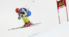 Klemen Kosi of Slovenia skiing during second training run of men Audi FIS Alpine skiing World cup downhill race in Val Gardena, Italy. Second training run for men downhill race of Audi FIS Alpine skiing World cup 2013-2014 was held on Thursday, 19th of December 2013 on Saslong course in Val Gardena, Italy.
