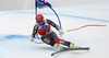 Eight placed Bode Miller of USA skiing during men Super-G race of Audi FIS Alpine skiing World cup in Val Gardena, Italy. Super-G race of Audi FIS Alpine skiing World cup 2013-2014 was held on Friday, 20th of December 2013 on Saslong course in Val Gardena, Italy.
