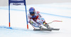 Fifth placed Romed Baumann of Austria skiing during men Super-G race of Audi FIS Alpine skiing World cup in Val Gardena, Italy. Super-G race of Audi FIS Alpine skiing World cup 2013-2014 was held on Friday, 20th of December 2013 on Saslong course in Val Gardena, Italy.

