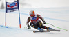 Second placed Jan Hudec of Canada skiing during men Super-G race of Audi FIS Alpine skiing World cup in Val Gardena, Italy. Super-G race of Audi FIS Alpine skiing World cup 2013-2014 was held on Friday, 20th of December 2013 on Saslong course in Val Gardena, Italy.
