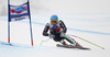 Ninth placed Christof Innerhofer of Italy skiing during men Super-G race of Audi FIS Alpine skiing World cup in Val Gardena, Italy. Super-G race of Audi FIS Alpine skiing World cup 2013-2014 was held on Friday, 20th of December 2013 on Saslong course in Val Gardena, Italy.
