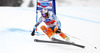 Winner Aksel Lund Svindal of Norway skiing during men Super-G race of Audi FIS Alpine skiing World cup in Val Gardena, Italy. Super-G race of Audi FIS Alpine skiing World cup 2013-2014 was held on Friday, 20th of December 2013 on Saslong course in Val Gardena, Italy.
