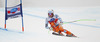 Aleksander Aamodt Kilde of Norway skiing during men Super-G race of Audi FIS Alpine skiing World cup in Val Gardena, Italy. Super-G race of Audi FIS Alpine skiing World cup 2013-2014 was held on Friday, 20th of December 2013 on Saslong course in Val Gardena, Italy.
