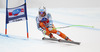 Aleksander Aamodt Kilde of Norway skiing during men Super-G race of Audi FIS Alpine skiing World cup in Val Gardena, Italy. Super-G race of Audi FIS Alpine skiing World cup 2013-2014 was held on Friday, 20th of December 2013 on Saslong course in Val Gardena, Italy.
