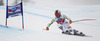 Klaus Brandner of Germany skiing during men Super-G race of Audi FIS Alpine skiing World cup in Val Gardena, Italy. Super-G race of Audi FIS Alpine skiing World cup 2013-2014 was held on Friday, 20th of December 2013 on Saslong course in Val Gardena, Italy.
