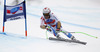 Sandro Viletta of Switzerland skiing during men Super-G race of Audi FIS Alpine skiing World cup in Val Gardena, Italy. Super-G race of Audi FIS Alpine skiing World cup 2013-2014 was held on Friday, 20th of December 2013 on Saslong course in Val Gardena, Italy.
