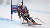 Natko Zrncic-Dim of Croatia skiing during men Super-G race of Audi FIS Alpine skiing World cup in Val Gardena, Italy. Super-G race of Audi FIS Alpine skiing World cup 2013-2014 was held on Friday, 20th of December 2013 on Saslong course in Val Gardena, Italy.

