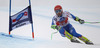 Andrej Sporn of Slovenia skiing during men Super-G race of Audi FIS Alpine skiing World cup in Val Gardena, Italy. Super-G race of Audi FIS Alpine skiing World cup 2013-2014 was held on Friday, 20th of December 2013 on Saslong course in Val Gardena, Italy.
