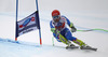 Andrej Sporn of Slovenia skiing during men Super-G race of Audi FIS Alpine skiing World cup in Val Gardena, Italy. Super-G race of Audi FIS Alpine skiing World cup 2013-2014 was held on Friday, 20th of December 2013 on Saslong course in Val Gardena, Italy.
